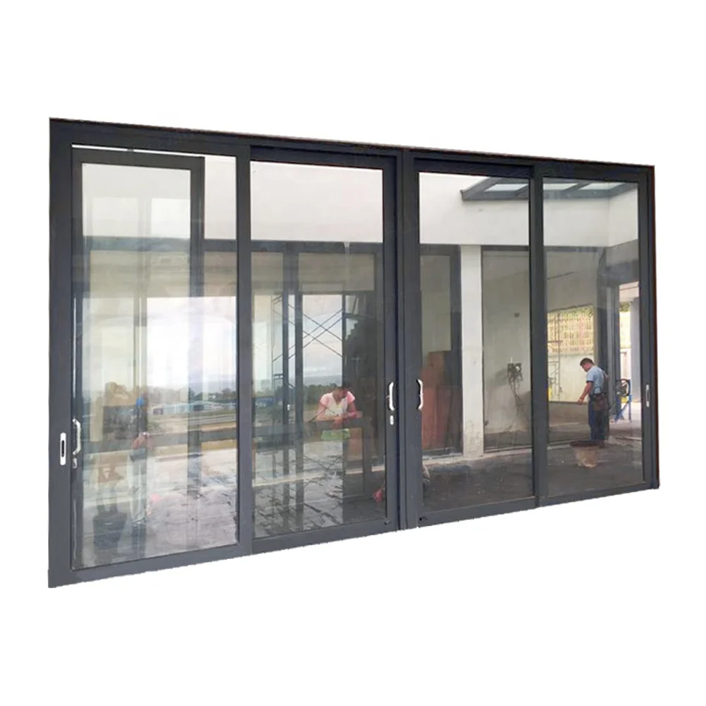 Heat insulation aluminium framed sliding glass door, View Heat