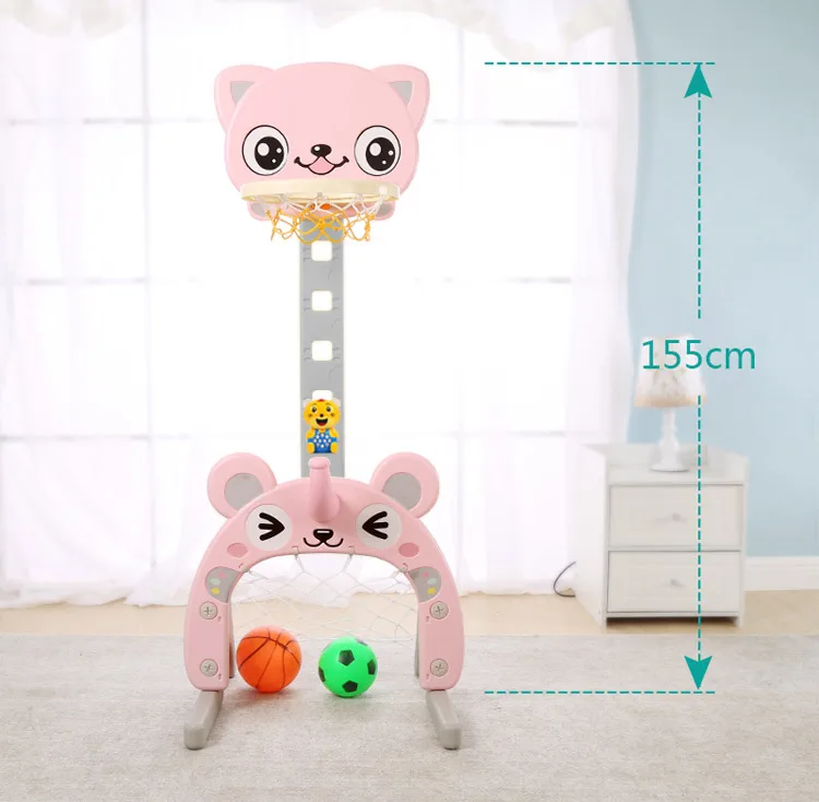 Plastic Children's Indoor Basketball Hoop Stand for Babies Over 3 Years Old manufacture