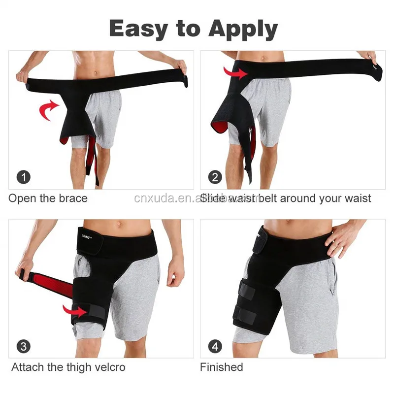 Compression Groin Quad Hamstring Joints Sciatica Nerve Strap Hip Wrap ...