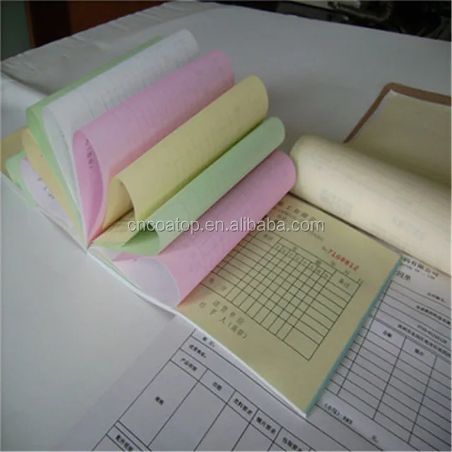 qingdao factory 100% wood pulp carbonless copy paper, NCR paper
