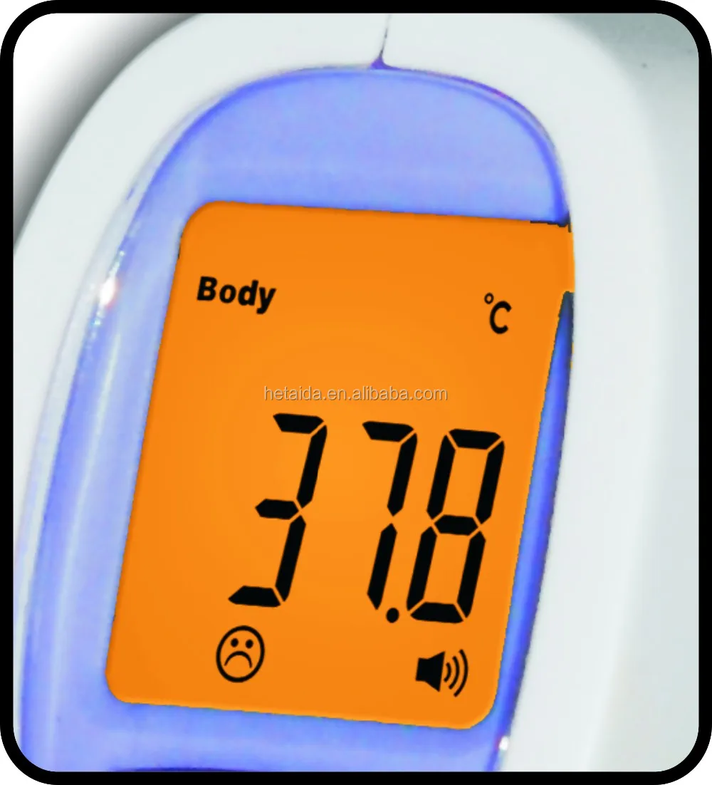 额头数字温度计,非接触式红外,即时读数,多功能,适用于身体, 表面和