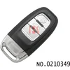 High quality 3 button smart keylesse Enter remote key for Audi A8/A7/A4/A5/Q5 0210349