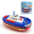 Fire Boat Electric Boat Children Electric Toy Navigation Non remote Warship Christmas Kids Toy Baby pokemon