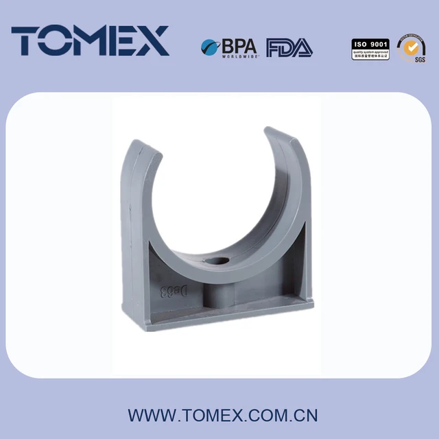PVC Saddle Pipe Adjustable Plastic pipe Clamp