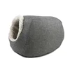 Yangyang Pet products linen dog bed cave soft warm pet cave bed winter cat cave