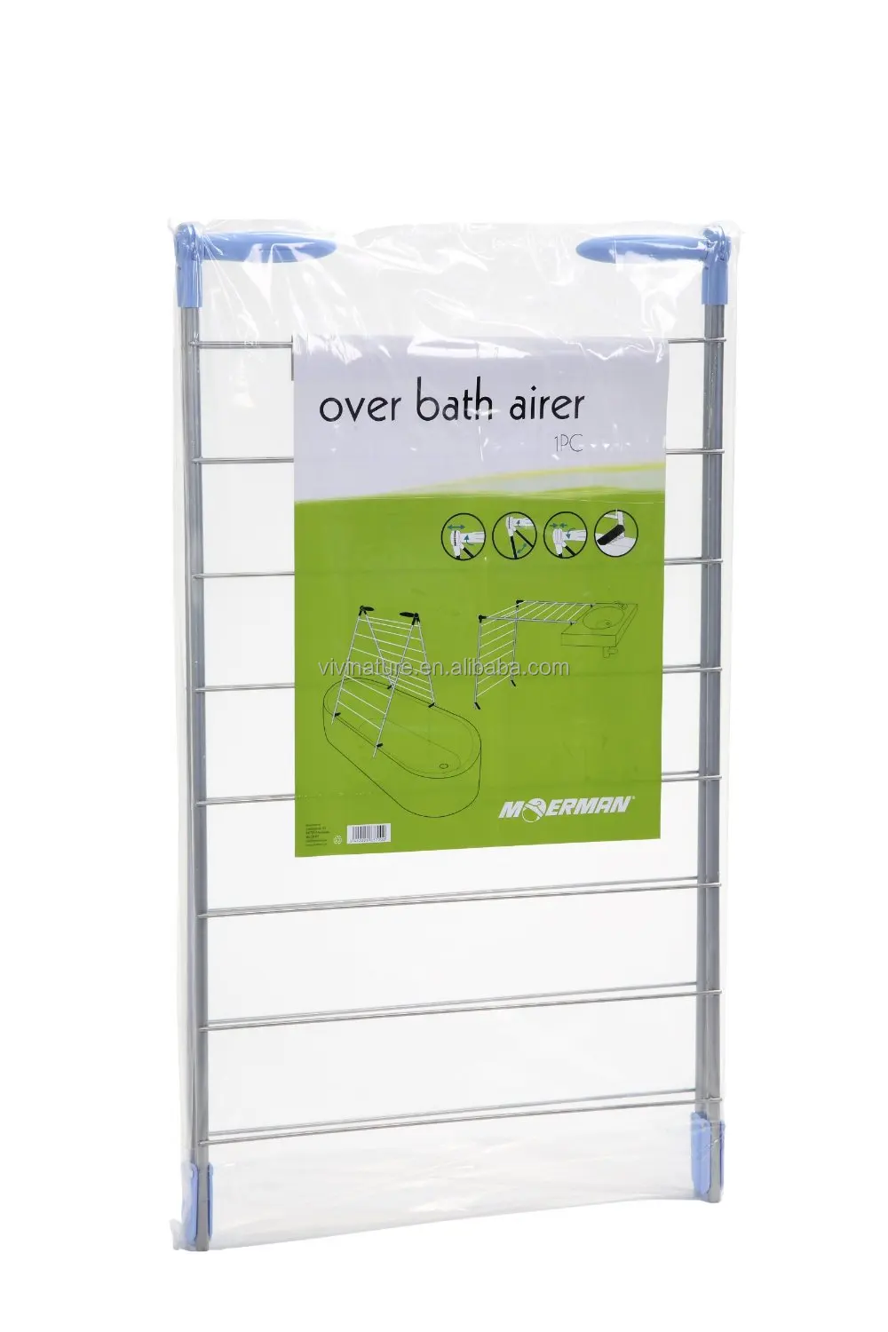 Vivinature Over Bath Airer Indoor And Outdoor Folding Clothes Drying Rack Buy Airer Clothes