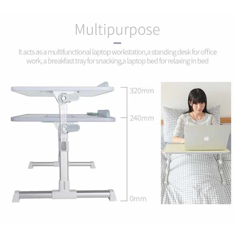 Hotsale new adjustable foldable USB cooling fans pads office Laptop desk OEM plus size computer table Bed tray sutdy desk
