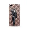 Mesh Stripe Smart Cell Phone Cover , Customizable Logo TPU Mobile Phone Shell For 6 7 8 Plus X Xs Xr Max