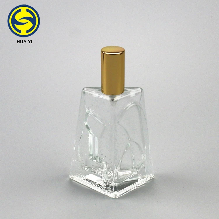 Triangle Shape Perfume Glass Bottle Manufacturer Mexico With Aluminum ...