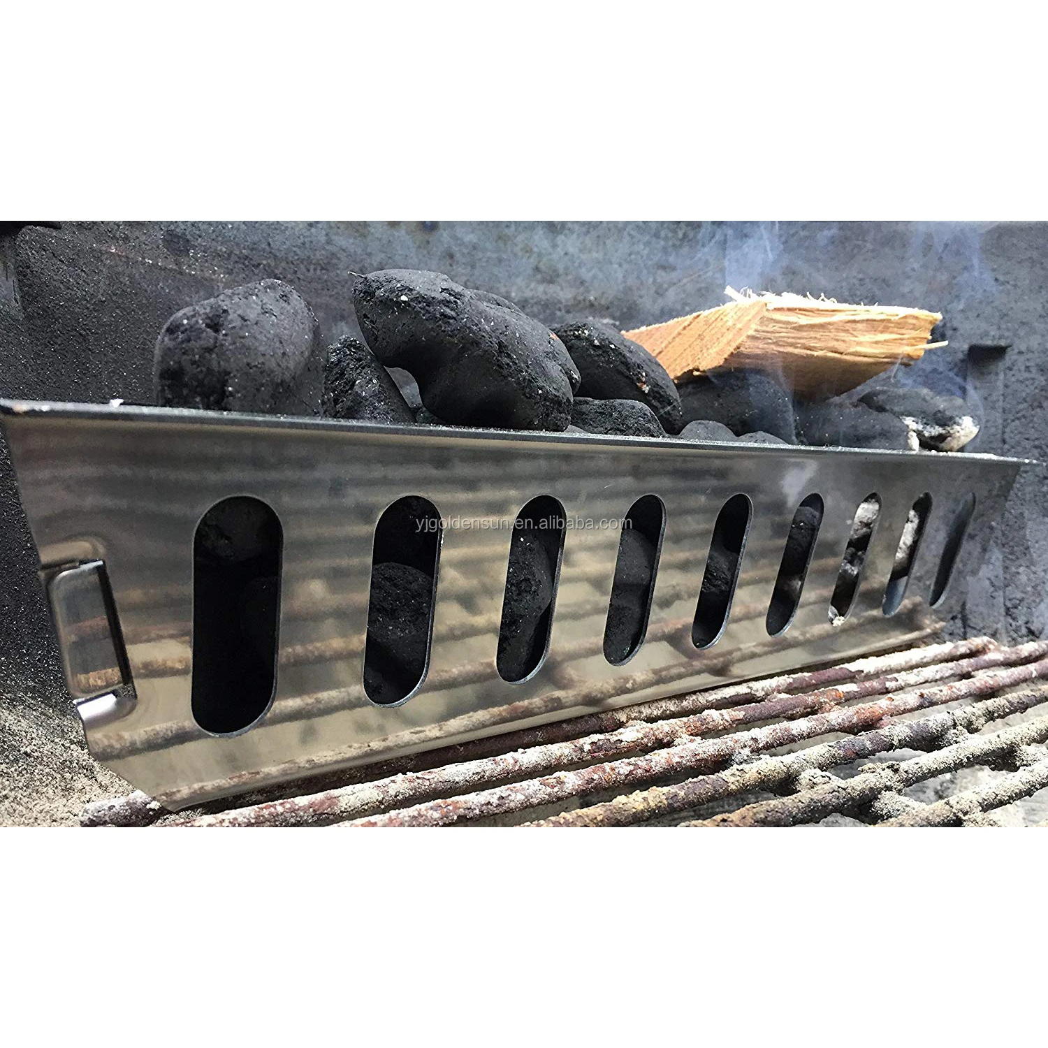 Heavy Duty Stainless Steel Bbq Charcoal Fuel Briquet Holders Basket