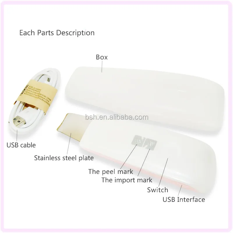 Japan Hot Sale Home Ultrasonic Skin Scrubber Machine BF1208