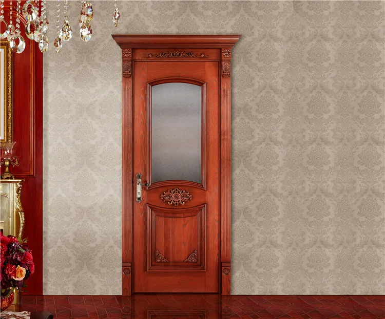 Oppein Precio Asequible Diseños Modernos De Teca Maciza Puerta Interior