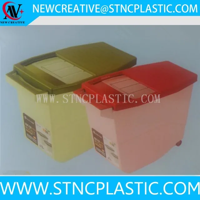 15 Kgs Rice Bin Plastic Rice Storage Containers With Wheels Buy Rice