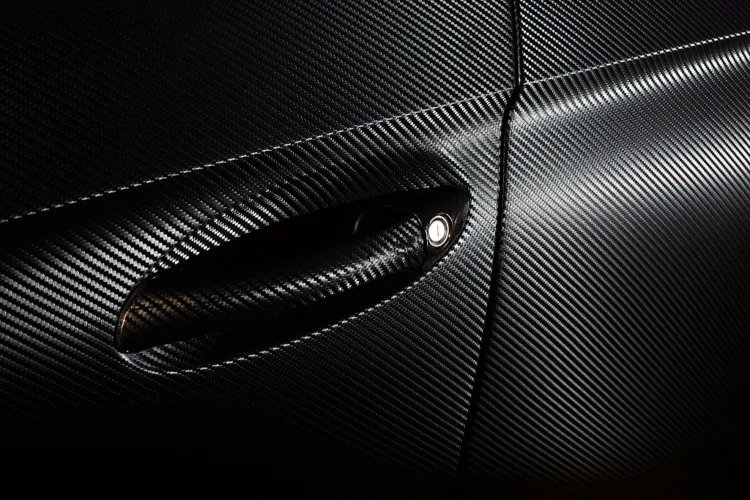 1.52*30m High Quality 3d Dark Blue Carbon Fiber Vinyl Car Wrap Sticker