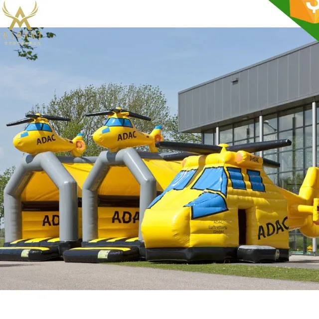 商业广告定制充气飞机/直升机模型