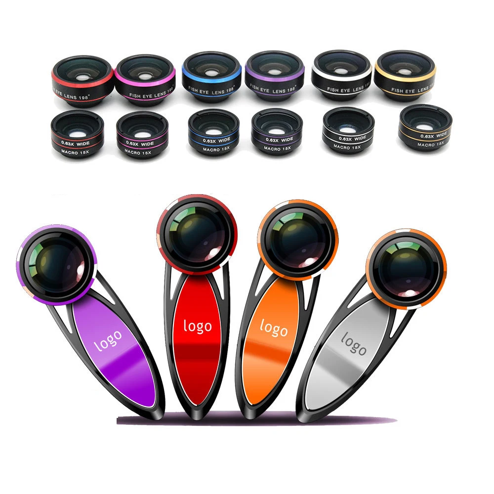 3 In 1 Kit Mobile Phone Camera Lens Wideangle Macro Fisheye Photo