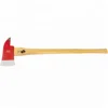 fireman's working axe with wooden handle