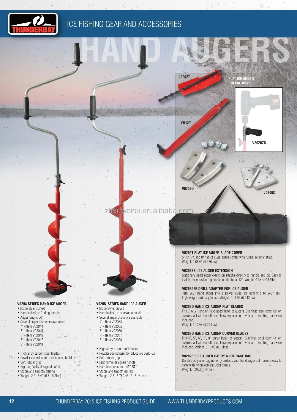 Thunderbay Auger Parts,Replacement Ice Auger Blade Vd10 For 10inch
