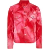 OEM custom new product 2018 red bleach trucker jacket for men