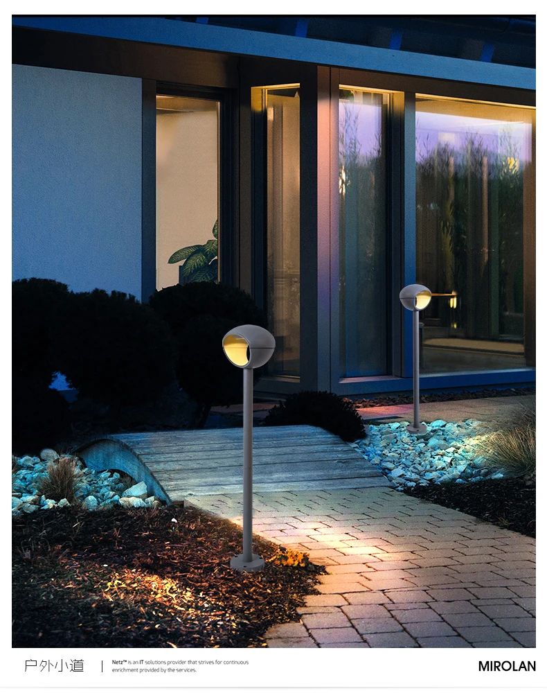 Outdoor waterproof column lamp villa garden lamp