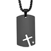 Alibabas Christian Jewellery Supplier offer Men Fashion Stainless Steel black christian necklace