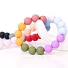 Baby Teething Bead Chew Jewelry Making Necklace For Mom