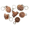 personalized Plating ancient copper Tourism logo design image key chain die casting metal singapore merlion souvenir keychain