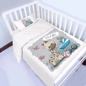 Cute Giraffe Butterfly And Love Bird 3d Baby 4 Or 6 Pc Comforter