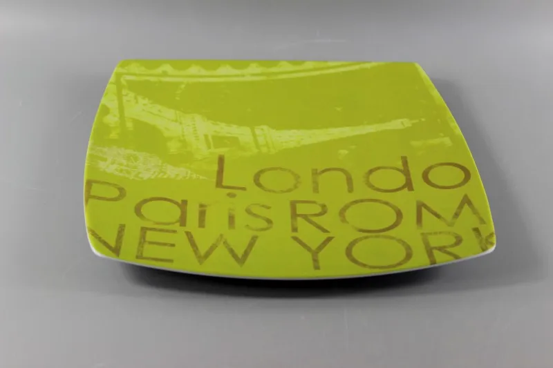 10.25"Melamine Square Plate Melamine picnic plate