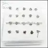 fashion silver nose stud