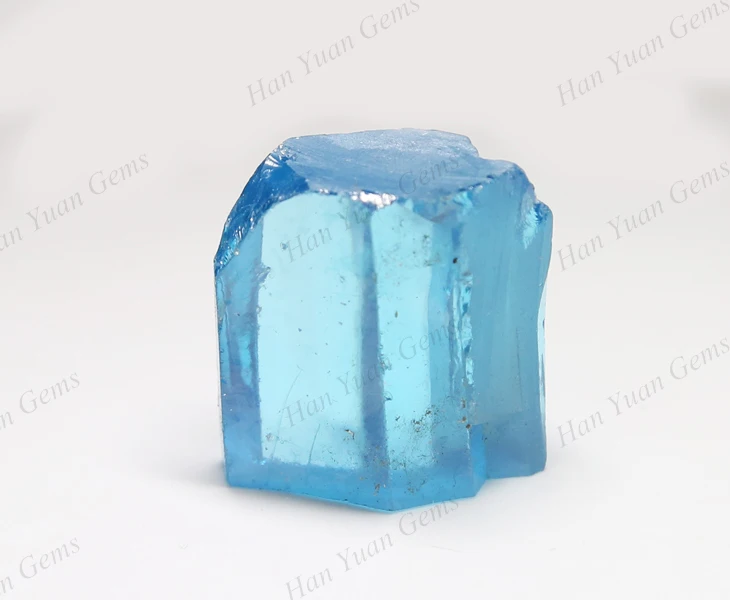 High Quality Aquamarine Raw Cubic Zirconia Stone Material Wholesale