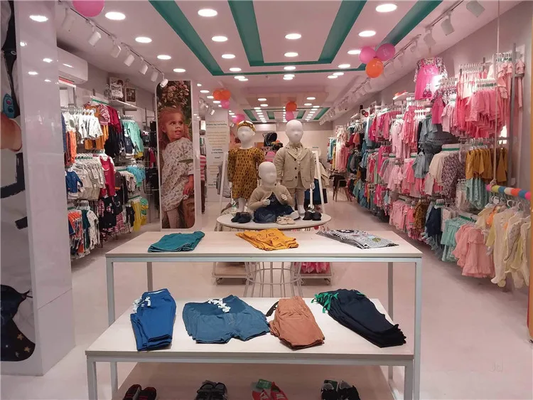 Retail Kids Clothing Store Interior Design Furniture With Lighting ...