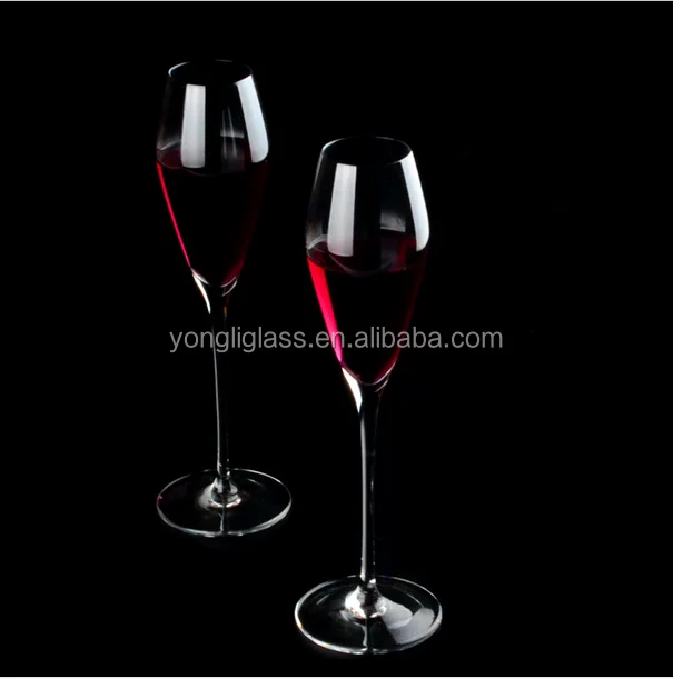 Wholesale champagne glass ,tulip-shaped champagne glass