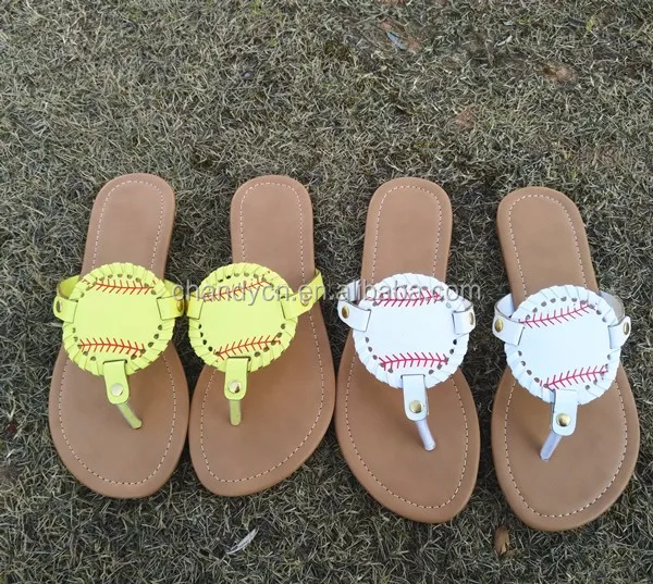 baseball flip flops wholesale