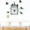 Decorative removable digital wall clock sticker