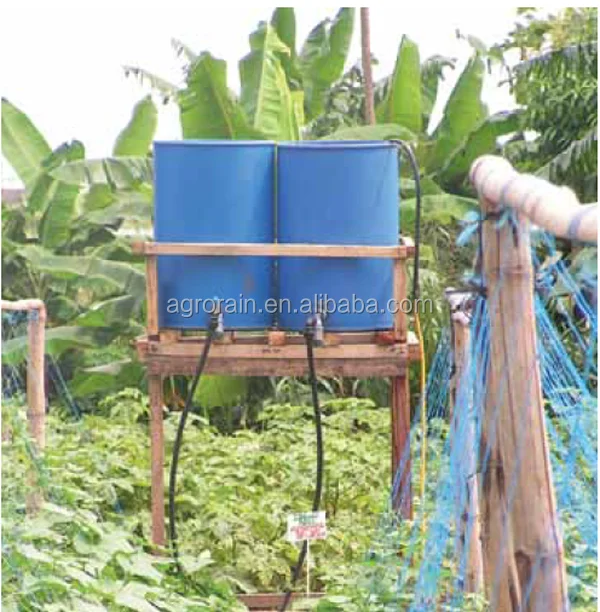 Economical Gravity Powered Drip Irrigation System Kit for small