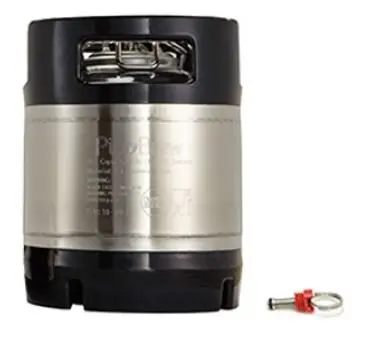 MD-Group Keg Home Brew Beer Lock Ball-Lock Brewing Stainless Steel Finish 1.75 US Gallons (6.5-liter) Capacity Cornelius With Fermenting Adapter