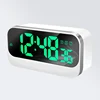 Low Voltage 6.8 Inch Smart Green Table Big Digital Mirror Large Led Display Seconds Alarm World Clock
