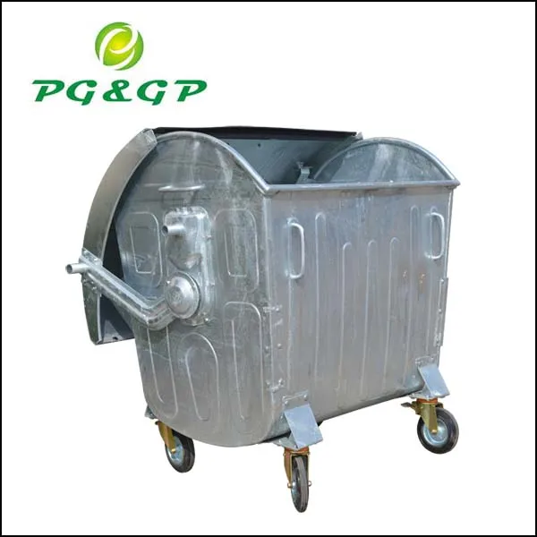 Galvanized Metal Waste Container 1100 Lt Buy Galvanized Metal Waste