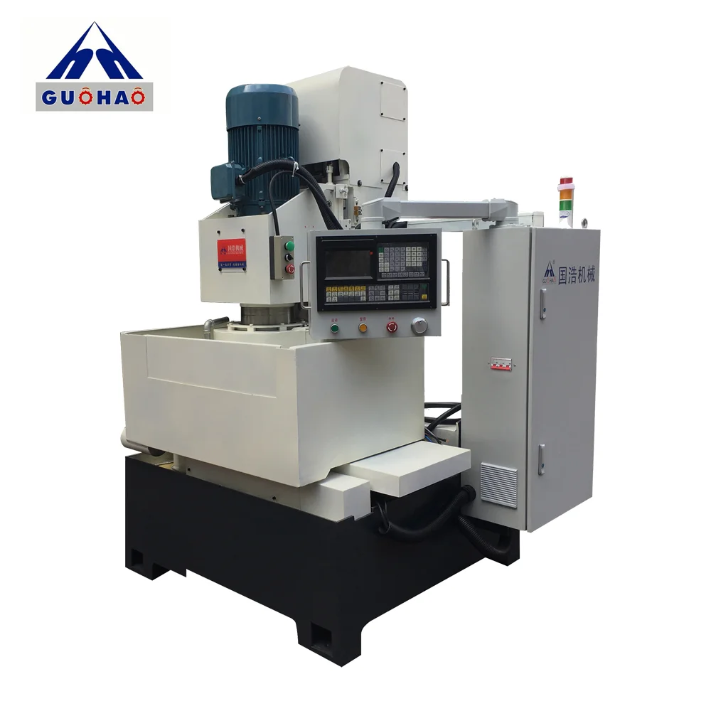 Gh1000b Cnc Vertical Rotary Table / Rotating Disc Surface Grinder For Knife Scissor Surface