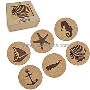 China Beach Coasters Whole Alibaba Coaster Nautical Beach Gift Cork Coasters For Drinks