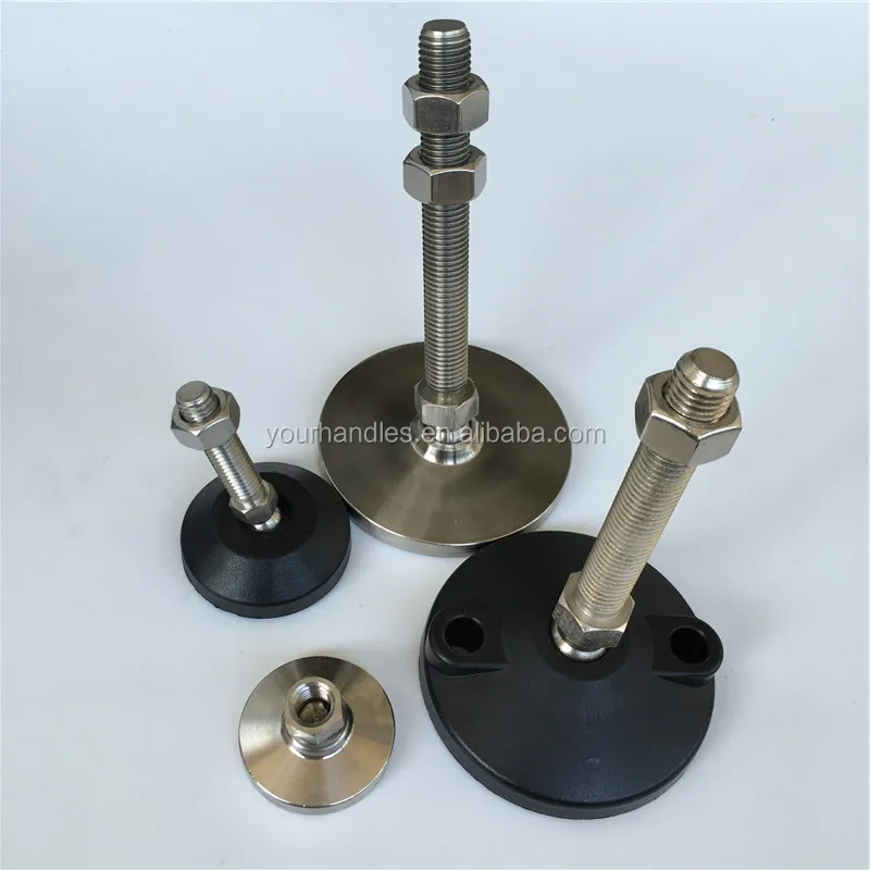 Adjustable Mounting Leveling Feet With Rubber Pad,M20 Screw Leveling