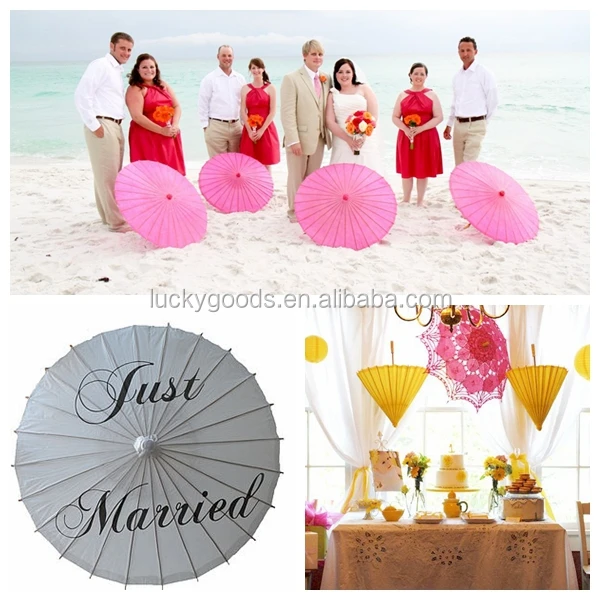 white wedding umbrellas in bulk