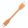 3inch Orange Pure Copper Phone Custom Keychain Usb Typ c Cable for honor