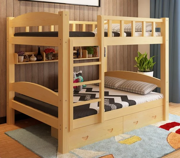 Twin Over Wooden Dubai Triple Children Twin Loft Double Decker Kids ...