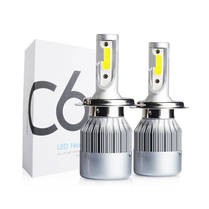 Automobile Lighting C6 Led Headlight bulb H7 Head Lights