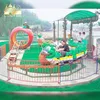 Apple bug amusement electric worm train rides mini roller coaster for sale