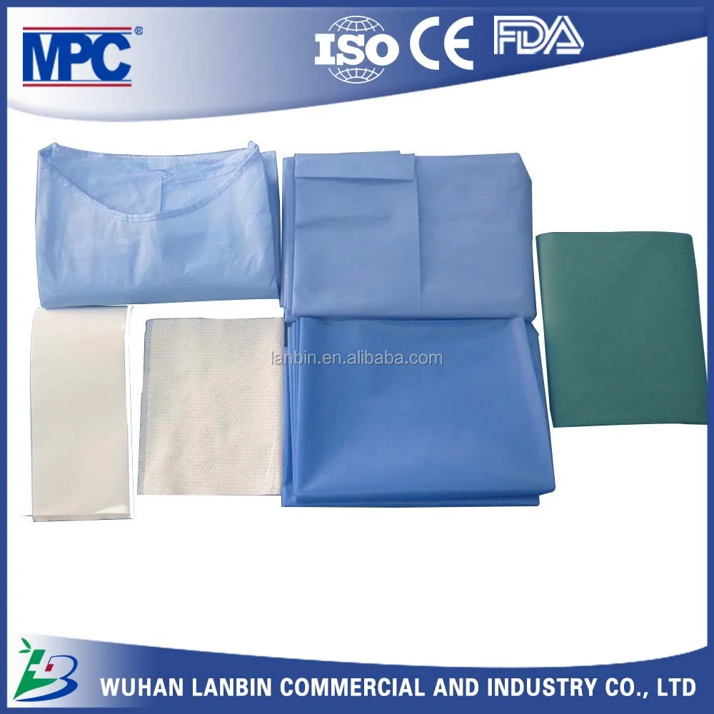 Standard Disposable Surgical Drapes And Gown With Hand Towel And Op