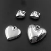 Factory Cheap Eco-friendly highly polishing Stainless Steel Heart Shape Charms pendant for DIY jewelry making