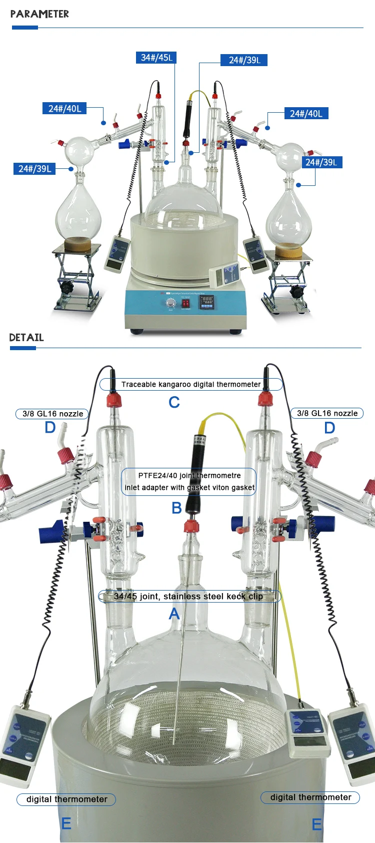 10L Double Short Path Distillation Kit